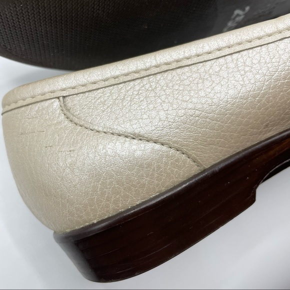 SAS Simplify Lusso Gold Loafers Flats Loafers Moc Tripad Comfort Leather Size 7N - Picture 12 of 16